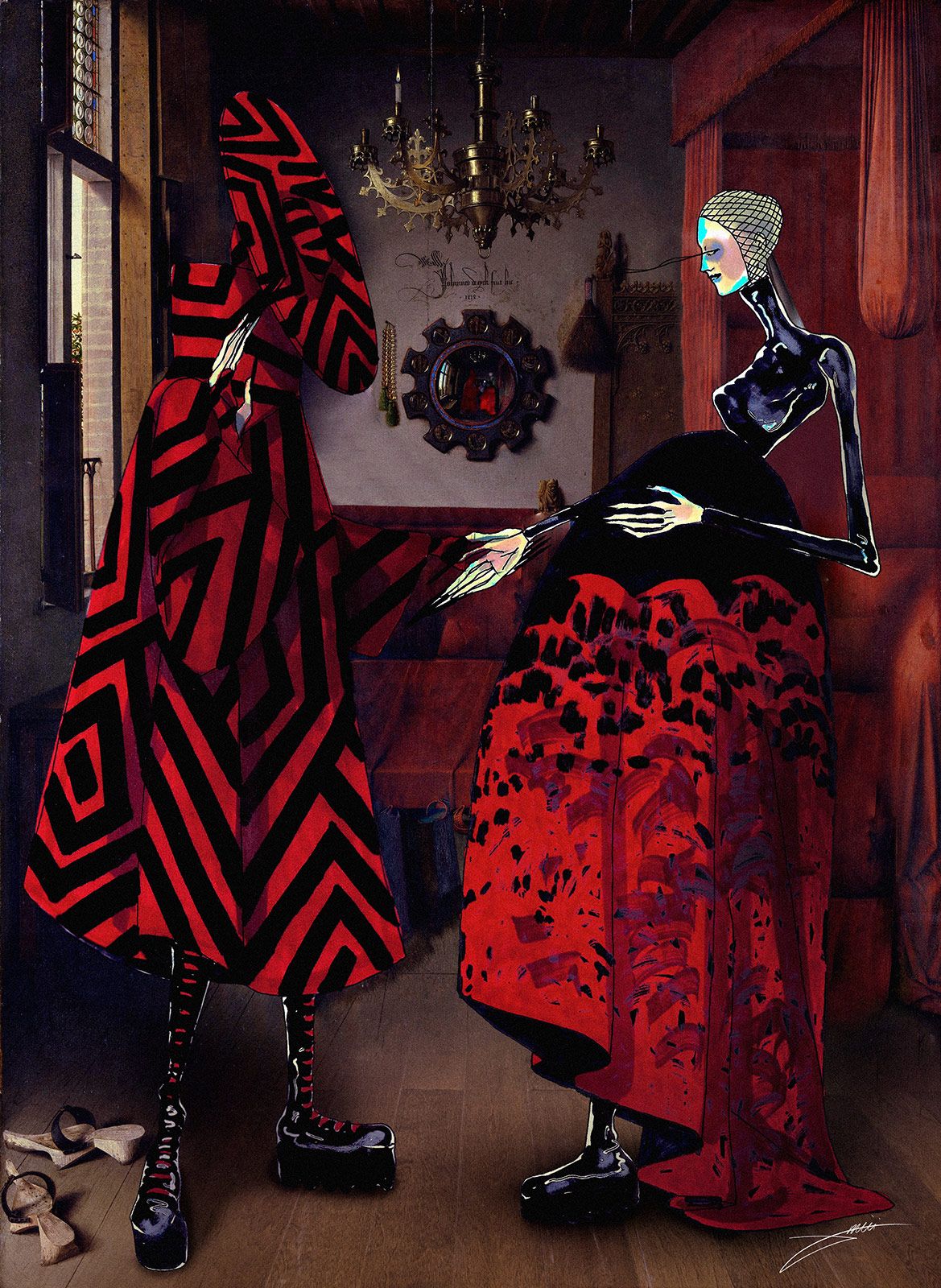 Achraf Amiri   Gareth Pugh X Jan Van Eyck – Arnolfini Wedding.jpg