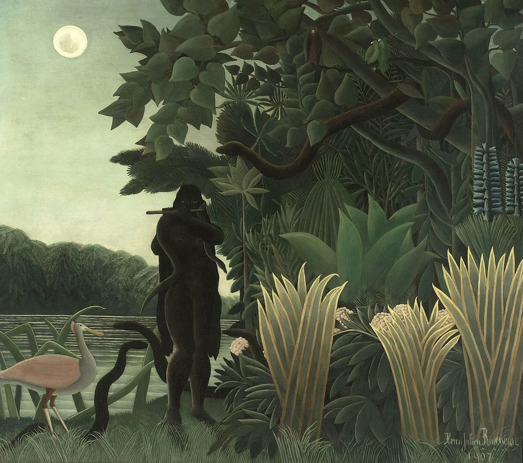 La Charmeusedeserpents 1907 Henri Rousseau.jpg