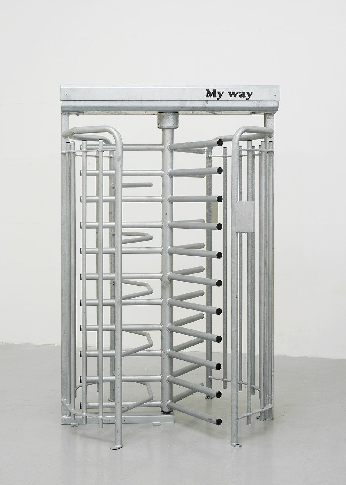 Gavin Turk  Tout Fait (teleporter)  2018  Galvanised Steel  2220 X 1410 X 1200mm 2.jpg