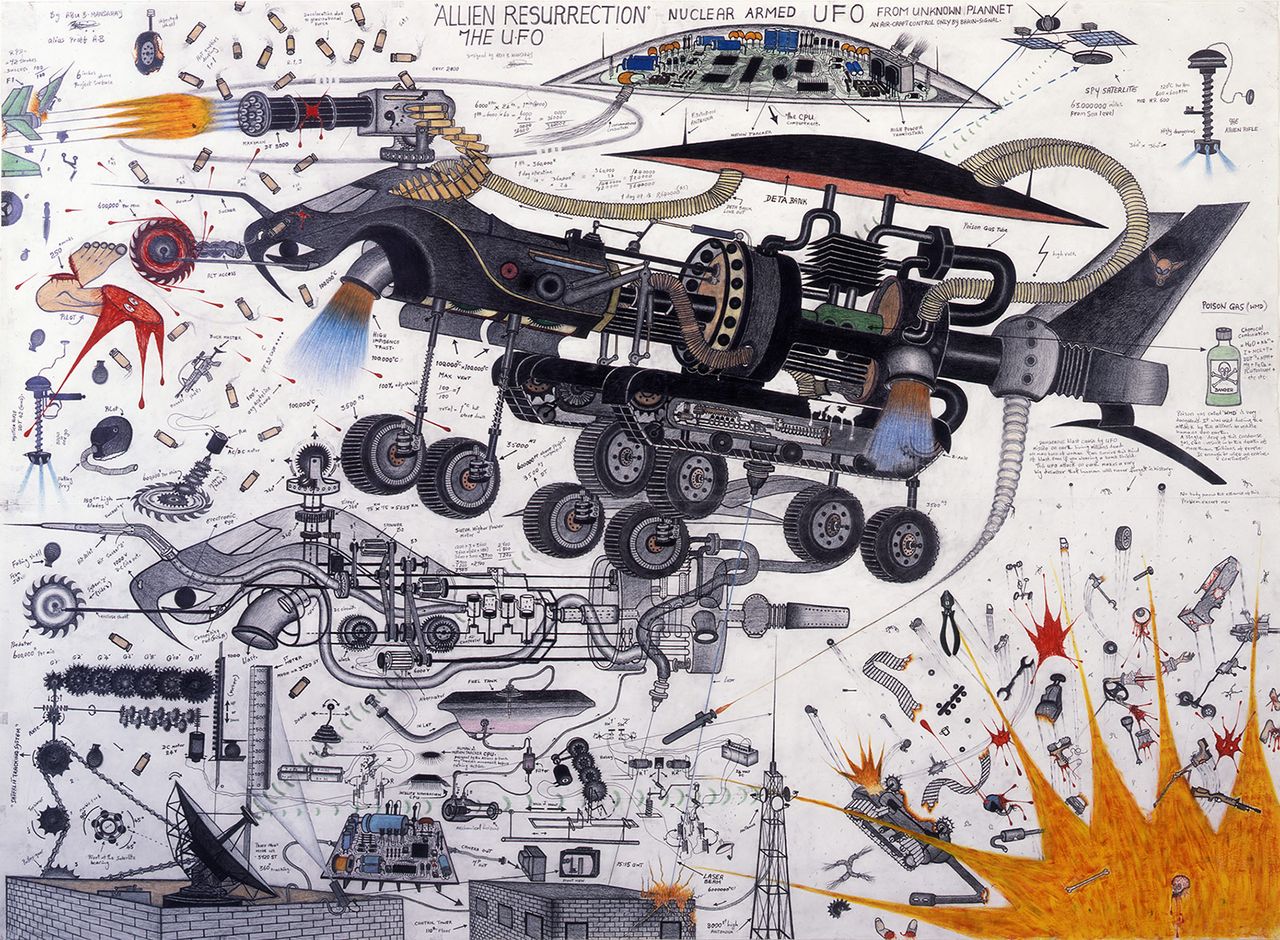 Abu Bakarr Mansaray Allien Resurrection 150 X 205 Cm 2004 Abu Bakarr Mansaray  Courtesy Caac  the Pigozzi Collection 12906.jpg
