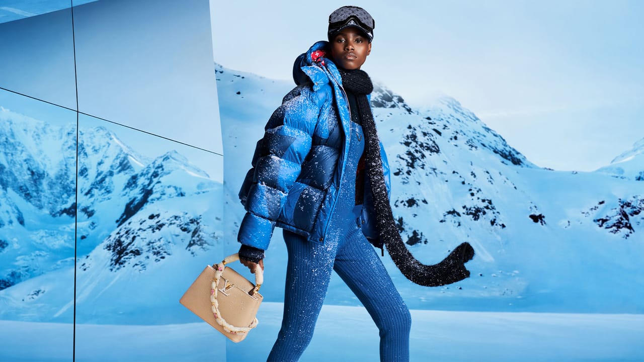 Lv Snow Mask Woolen Scarf Abstract Monogram Flower Puffer Jacket Knitted Jumpsuit Capucines Taurillon Leather Bag.jpg