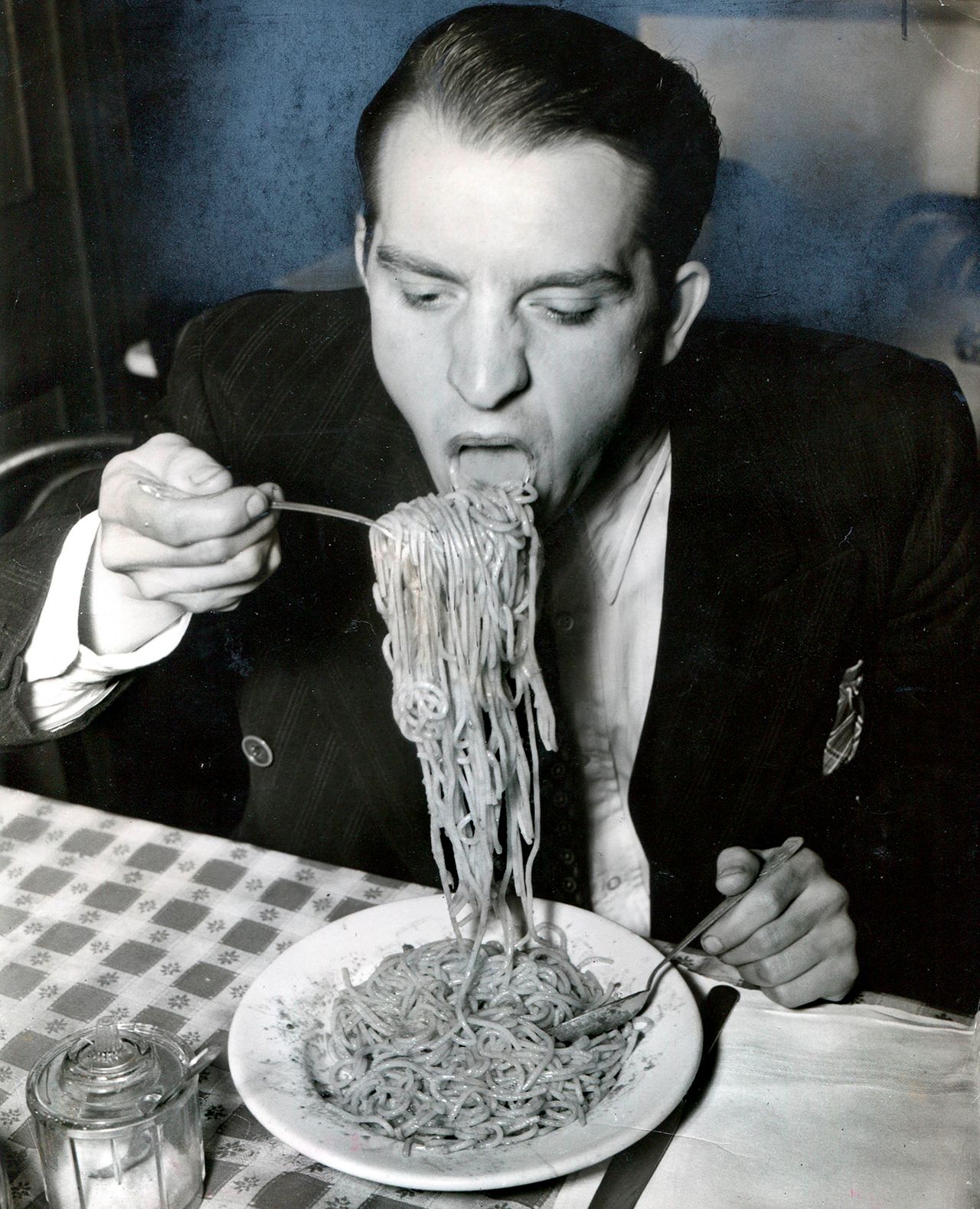 J Stazzone Is an Wpa and Enjoys His Etc 1940 C Weegee.jpg
