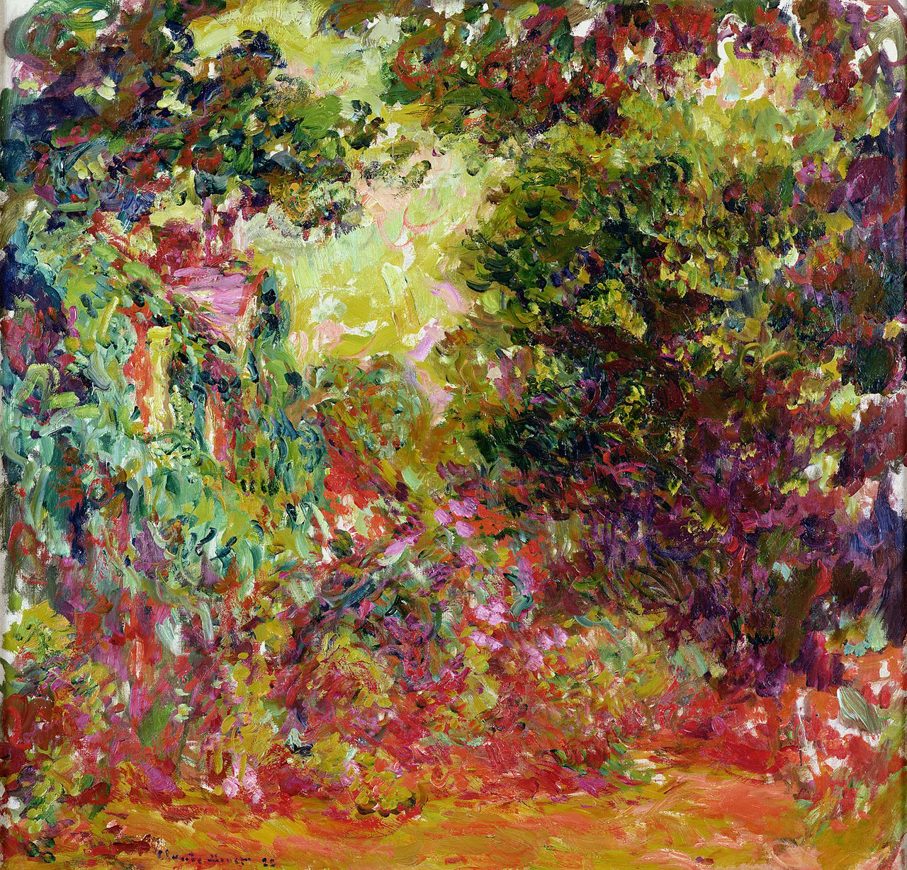 Claude Monet La Maison De Lartiste Vue Du Jardin Aux Roses 1922 1924.jpg