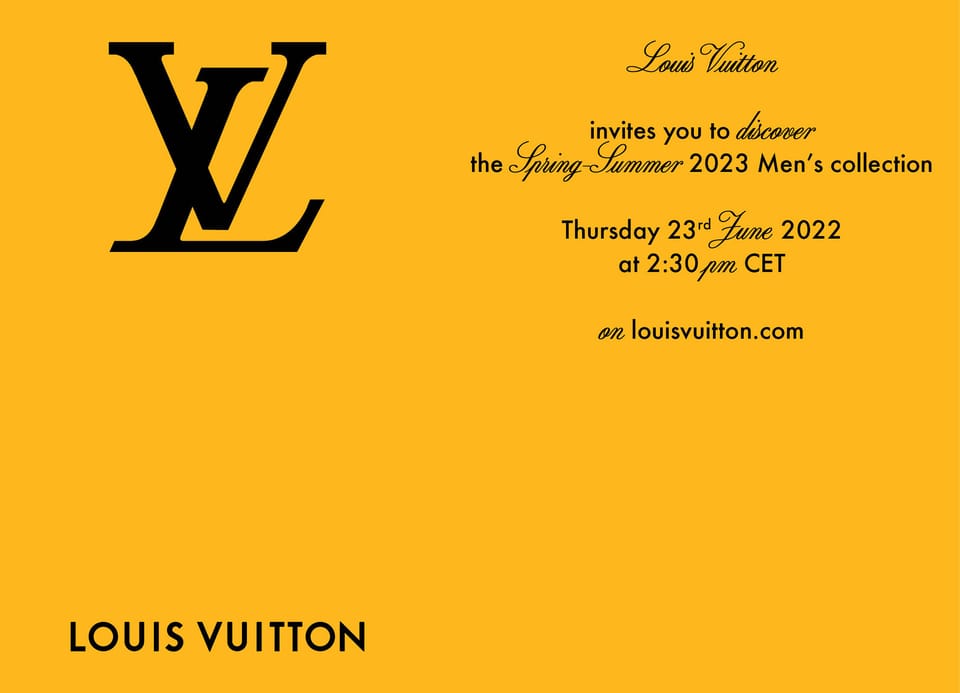 Louis Vuitton Men S/S 2023