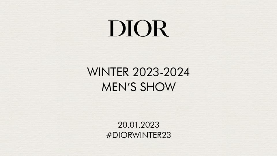 Dior Men F/W 2023