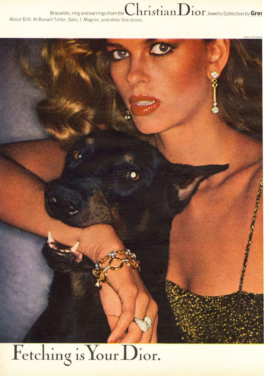 Lisa Taylor Chrisvon Wangenheim Christian Dior1977.jpg