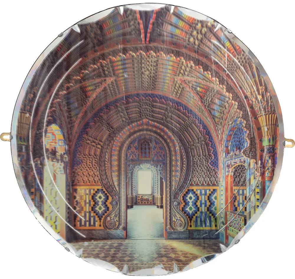 Pf Gina Soden Peacock Castle on Mirror