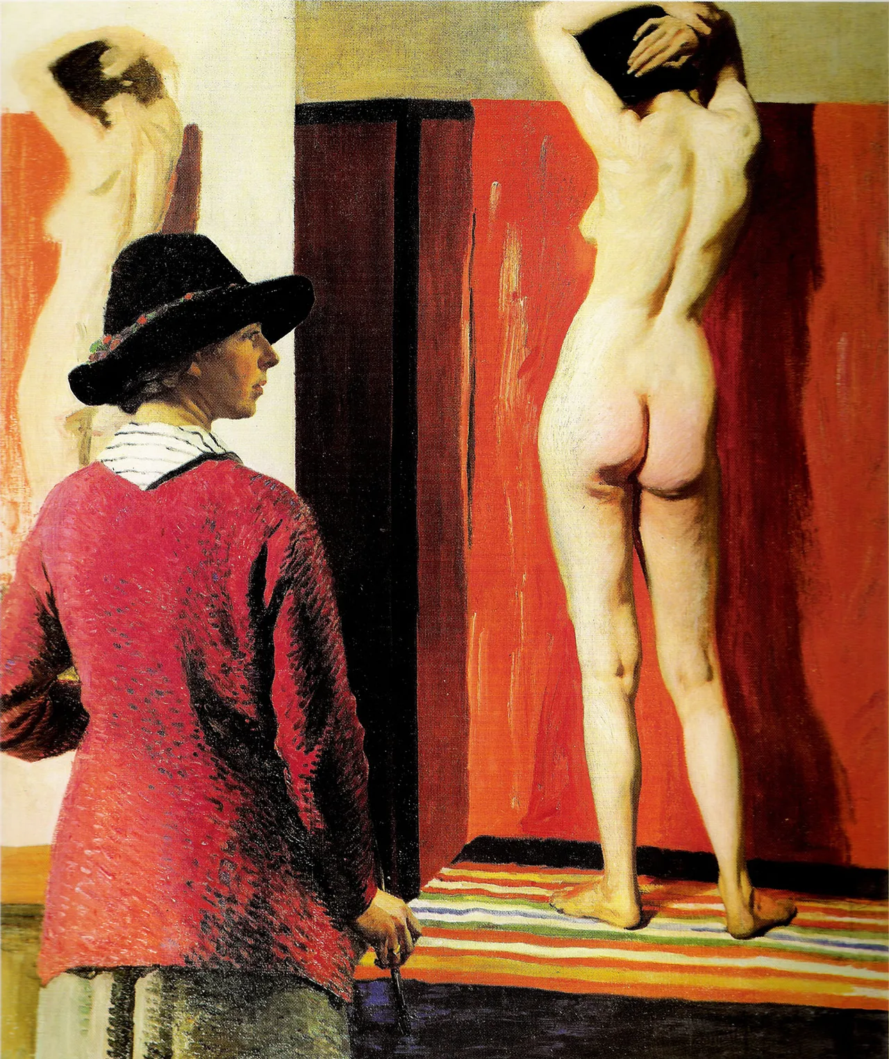 Self Portrait and Nude 1913 Npg 15