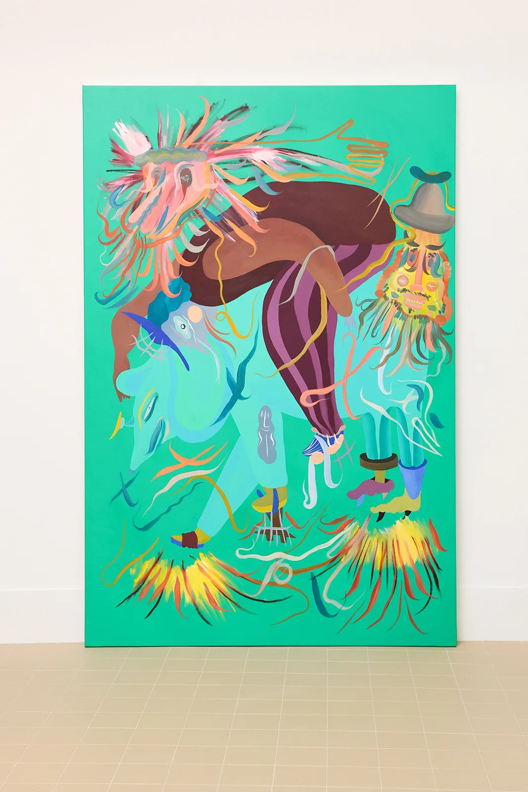 L21 Barcelona Jaime Hayon Untitled 2023 Crilico Y Oleo Sobre Lienzo 210x140