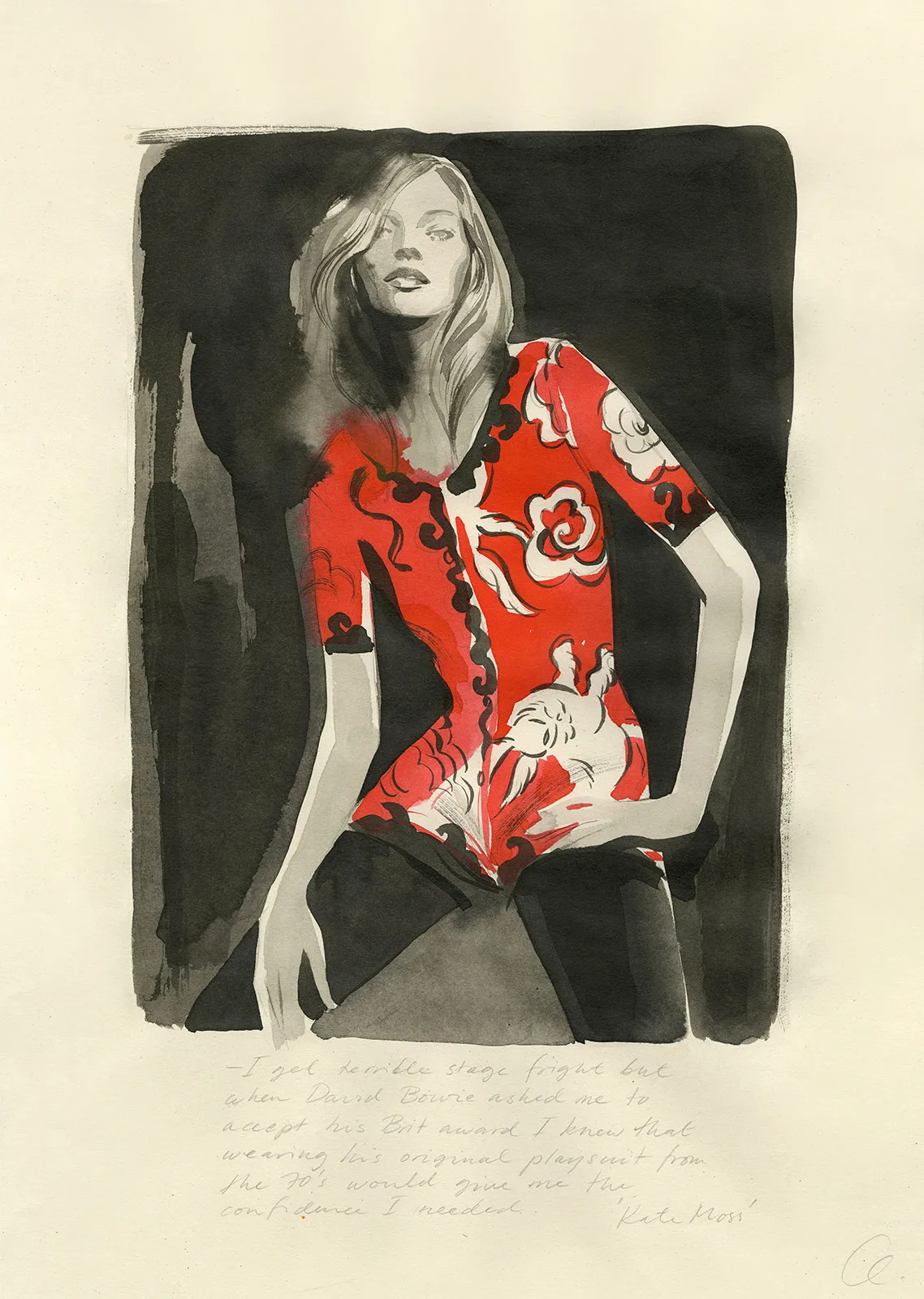 Kate Moss by Cecilia Carlstedt