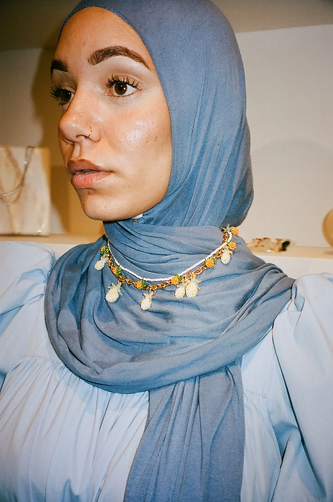 Pura Utz5281 Pineapple Gold N Ecklace Campaign