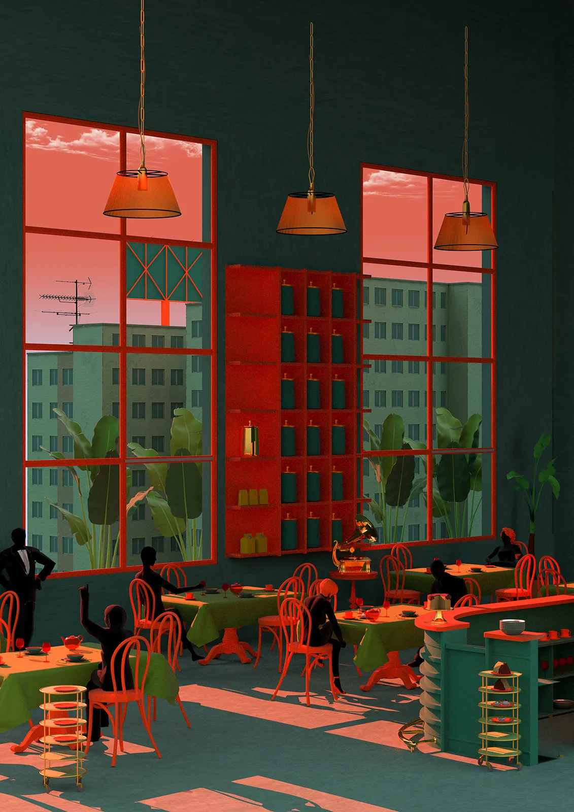 Tishk Barzanji American Express Jelly Illustration
