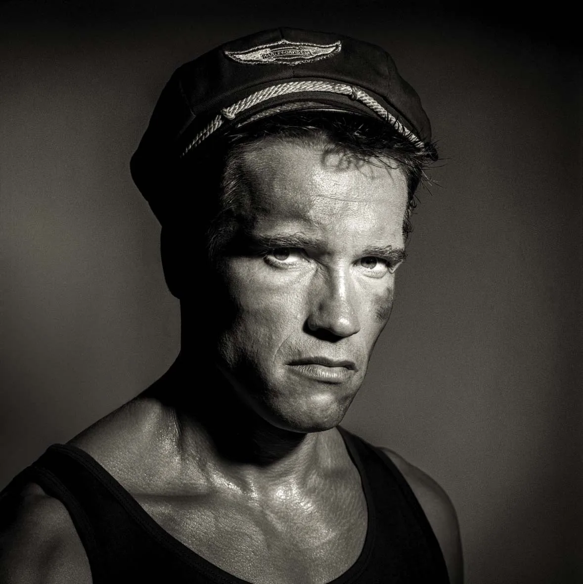 4 Arnold Schwarzenegger Beverly Hills 1985 Copyright Greg Gorman Courtesy Immagis Art Photography
