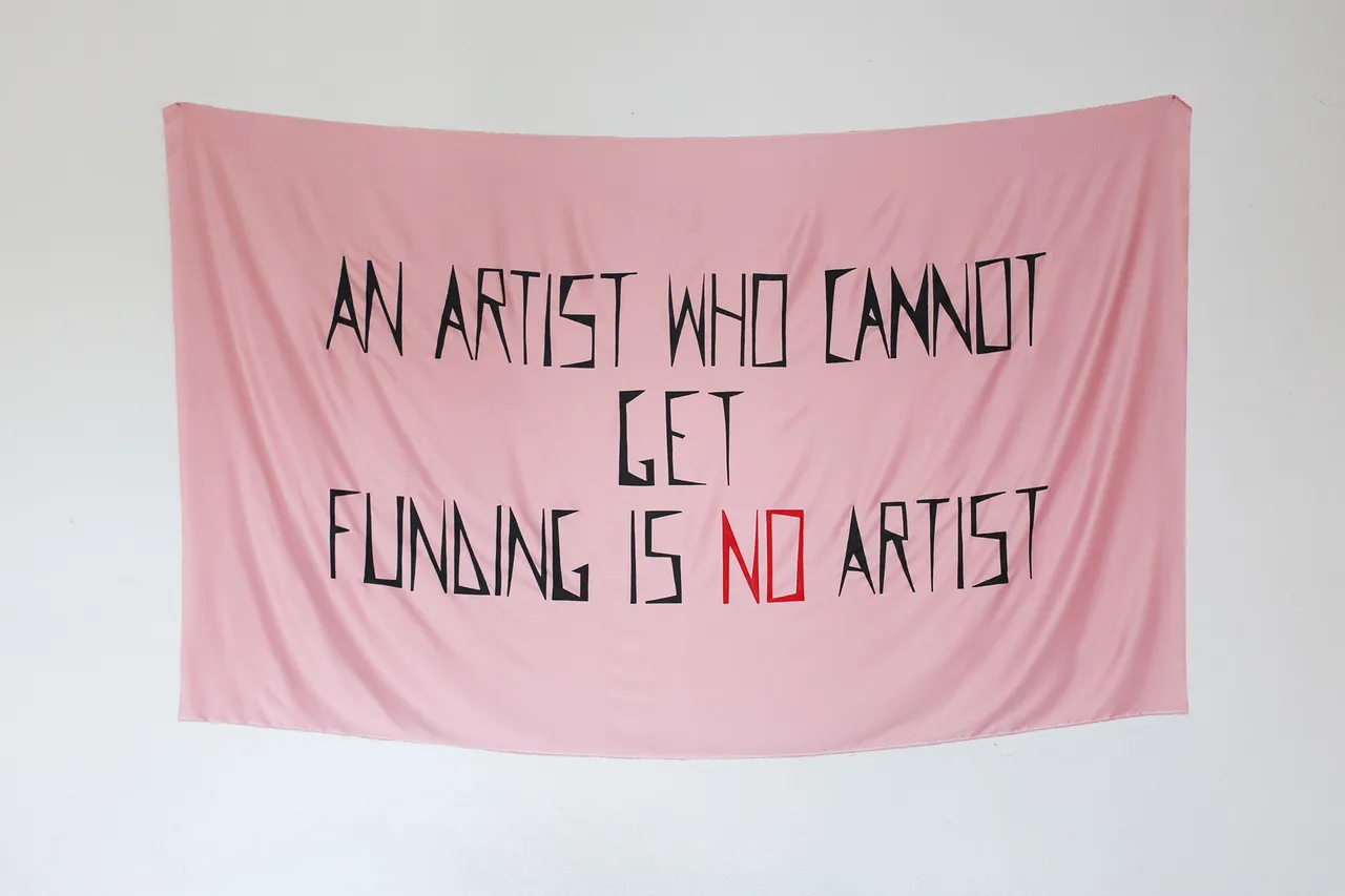 Vlad Brăteanu an Artist Who Cannot Get Funding Is No Artist 2021 Berlinische Galerie