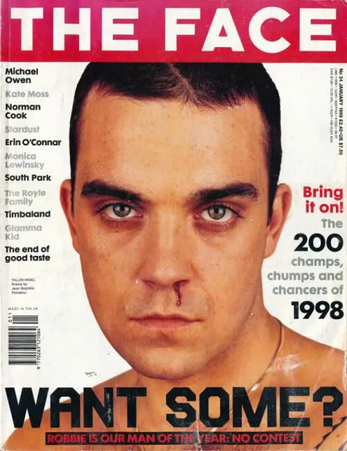 Robbie Williams the Face Magazine