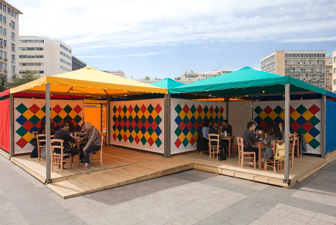 Rasheed Araeen Food for Thought Thought for Change Kotzia Square © Yiannis Hadjiaslanis