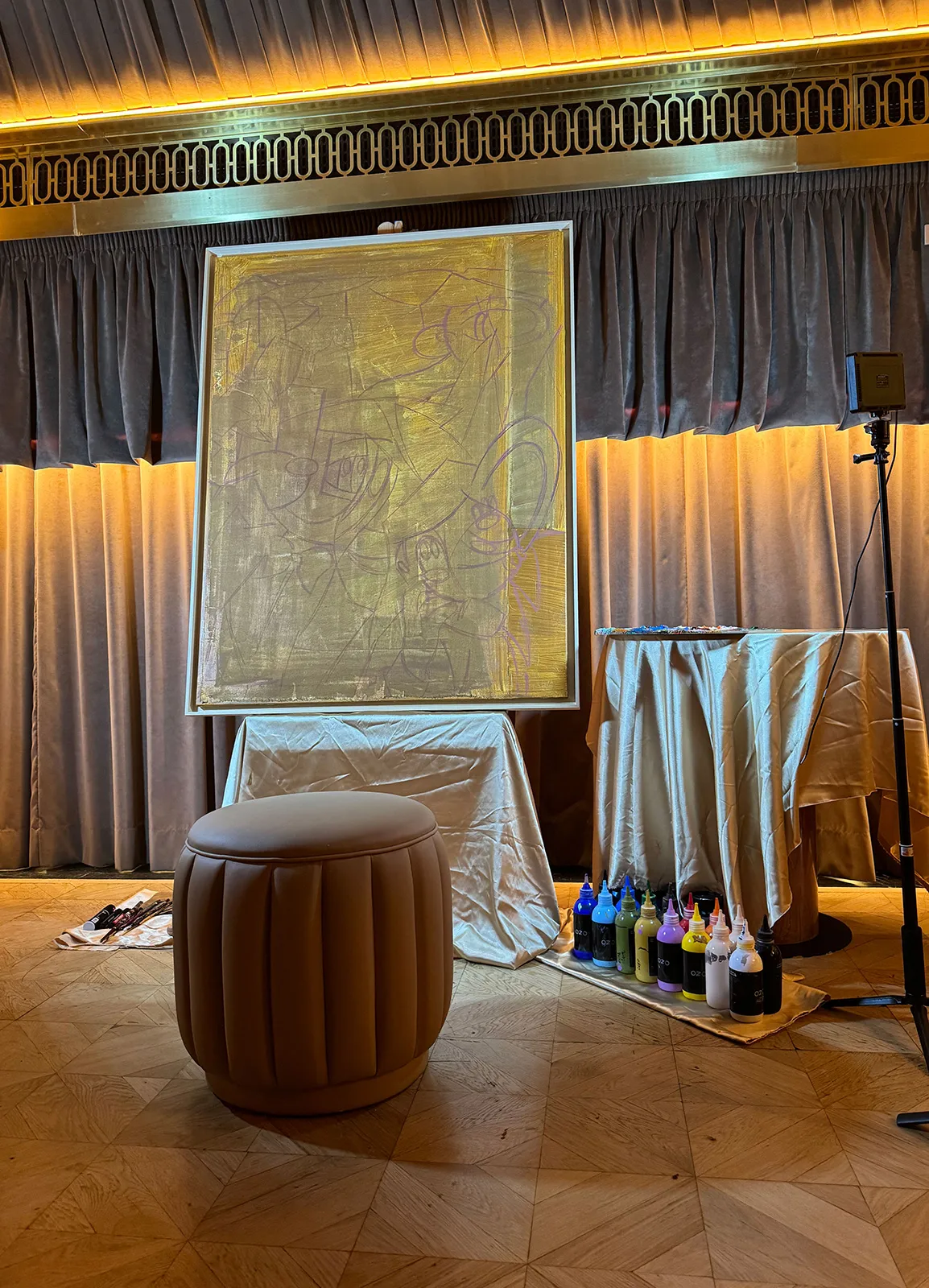 Preparación-del-live-painting-de-Pablo-Ozo