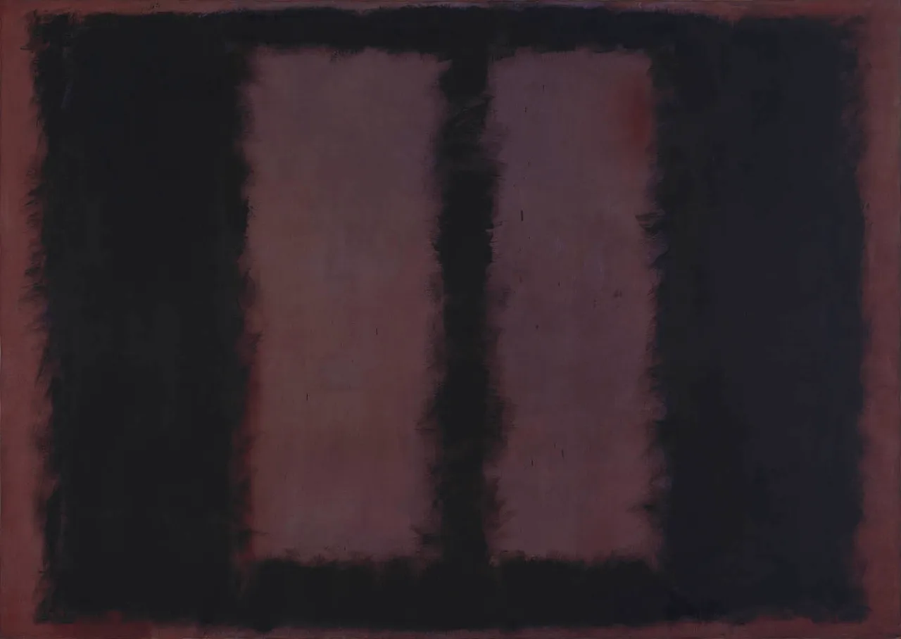 Mark Rothko Black on Maroon