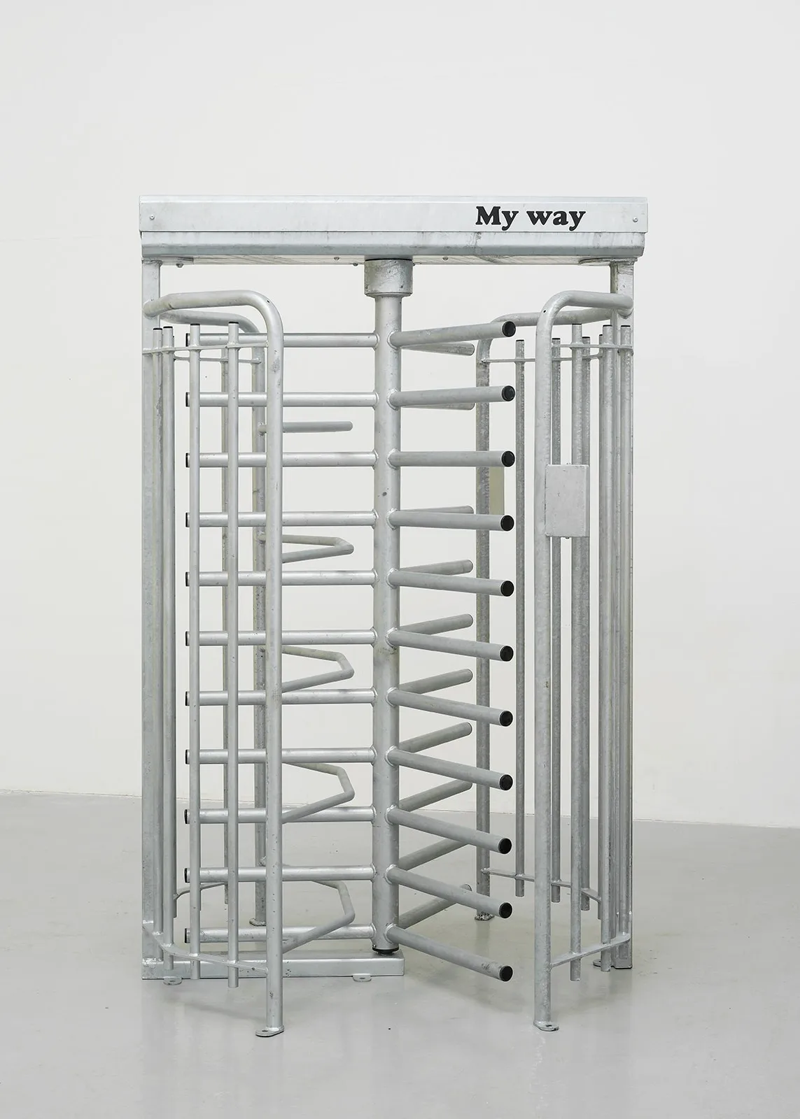 Gavin Turk Tout Fait (teleporter) 2018 Galvanised Steel 2220 X 1410 X 1200mm 2