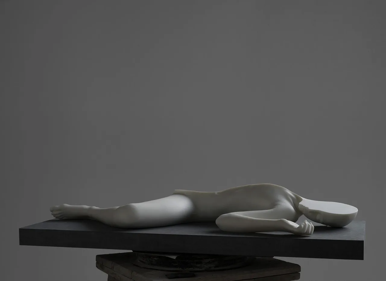 Half Girl  in Marble