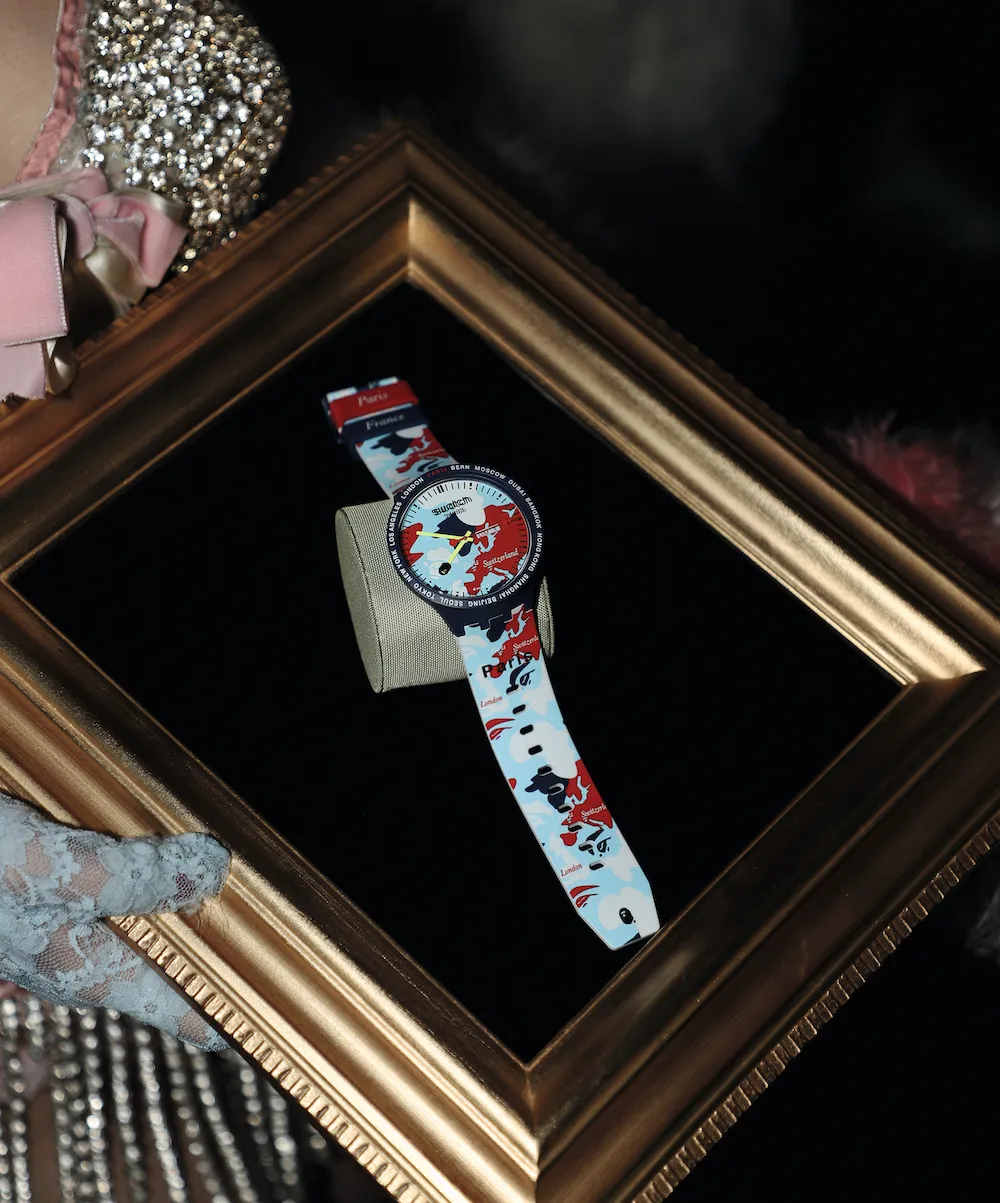 Sm01 19 Swatch X Bape Pr Event Paris Edition Print