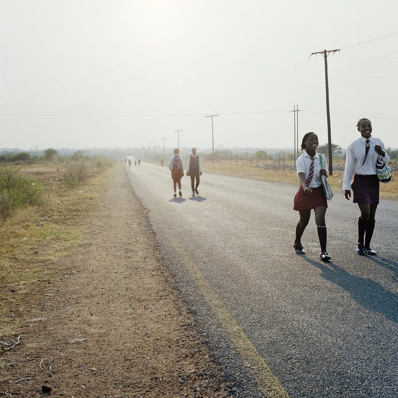 Thabiso Sekgala  Homeland  Road Divide Guateng and Northwest Province  Hamaskraal  Former Bophuthatswana  2011  Courtesy of the Artist and Goodman Gallery