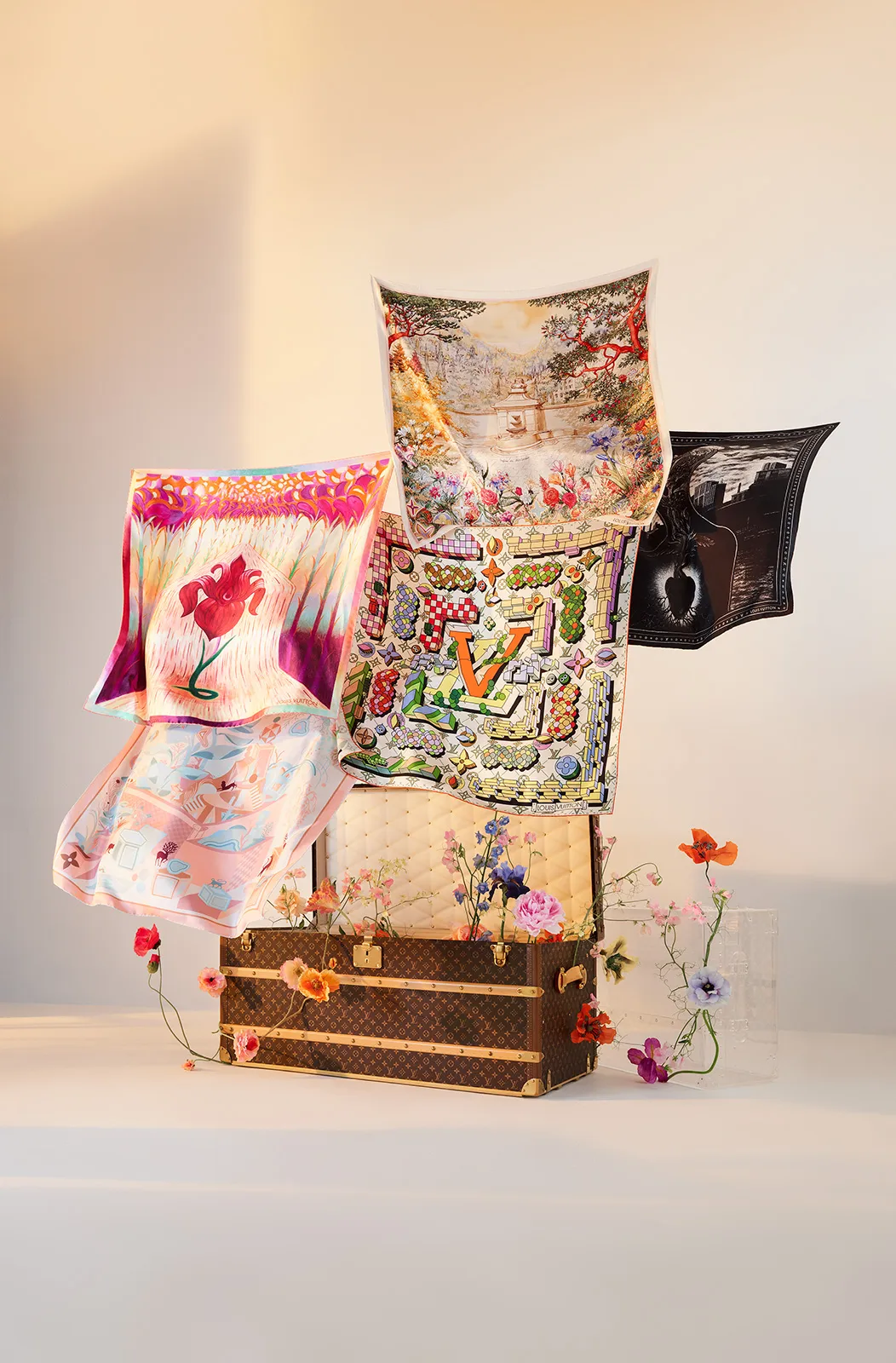 LV Art Silk Squares