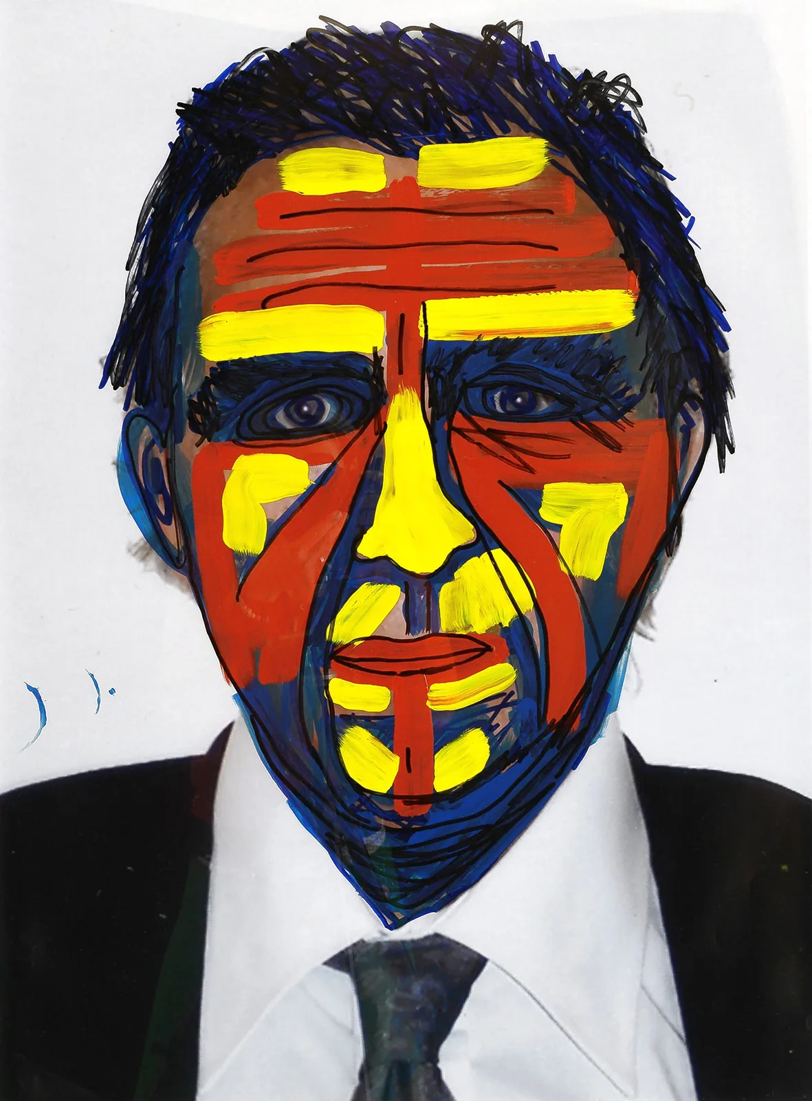 Durham Jimmie Painted Self Portrait