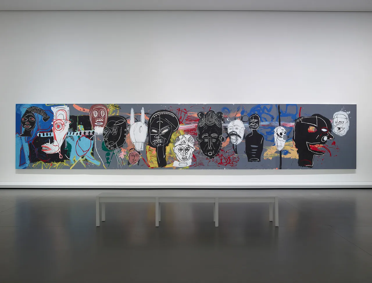 Vue Dinstallation De Lexposition Basquiat  Warhol 5