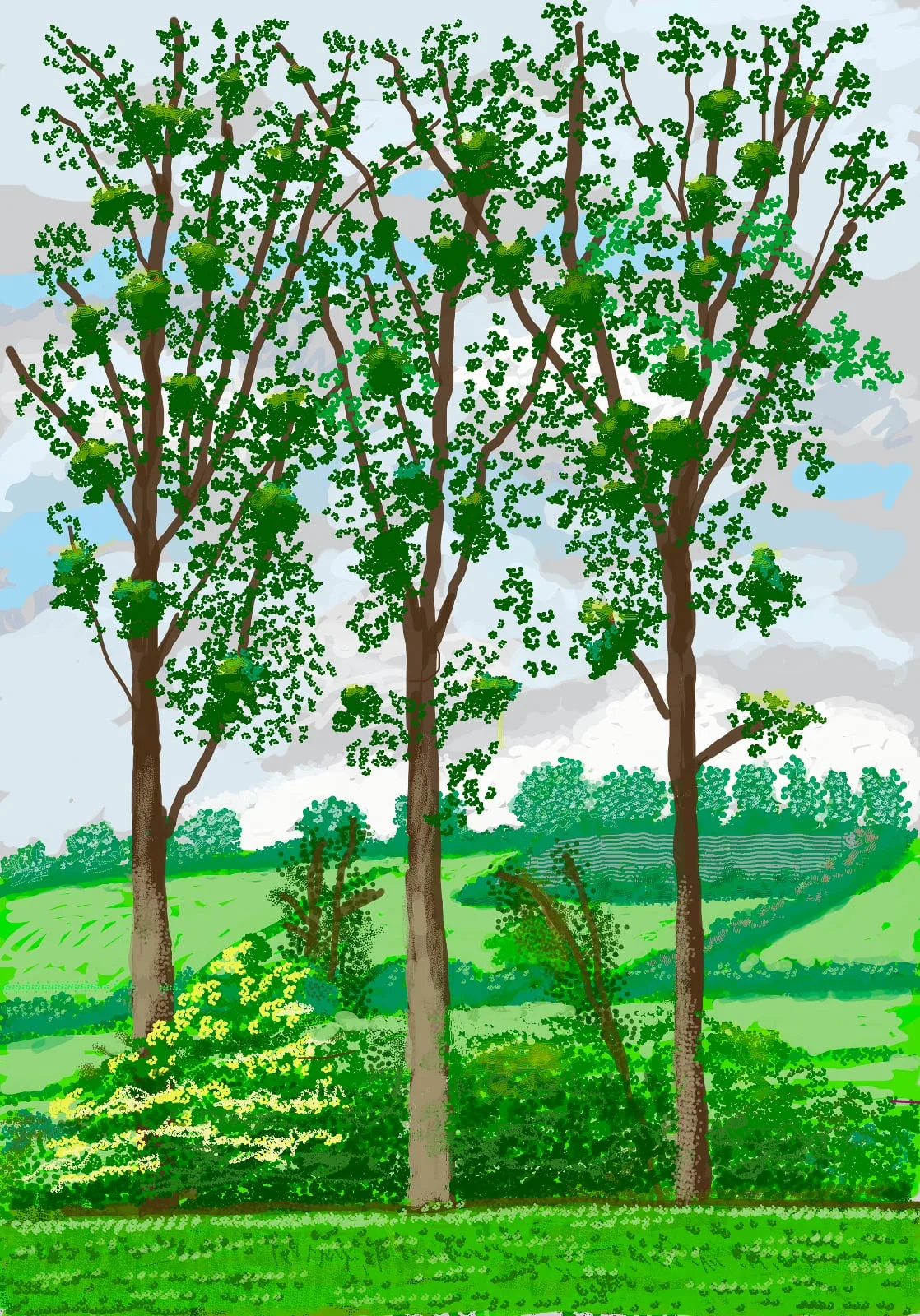 The Arrival of Spring David Hockney Metalmagazine 2