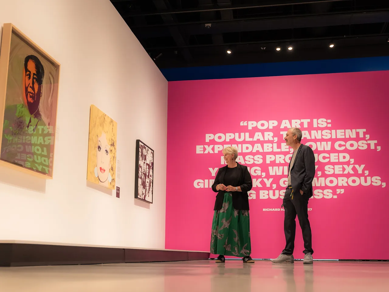 Hota POP Masters Exhibition Image Tracy Cooper Lavery and Bradley Vincent in the Space