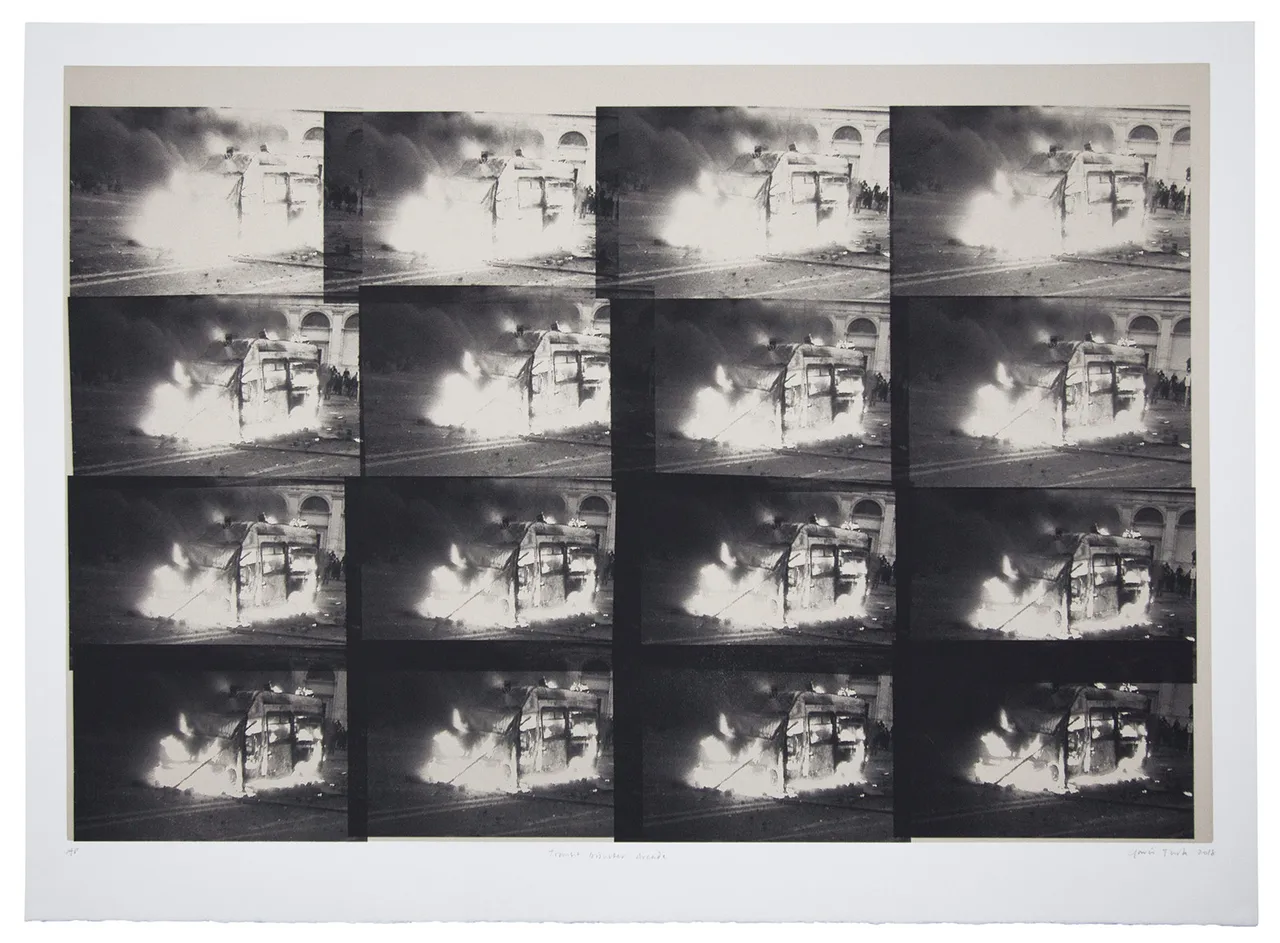 Transit Disaster Arcade 2018 Diamond Transit Disaster Blue 2018  Gavin Turk Courtesy Ivorypress