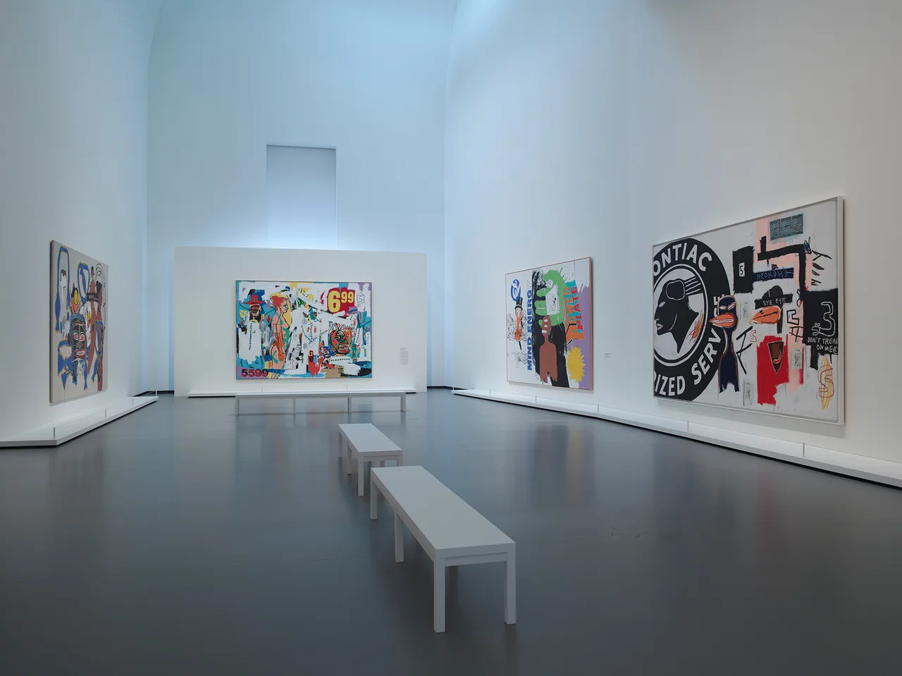 Vue Dinstallation De Lexposition Basquiat  Warhol 3