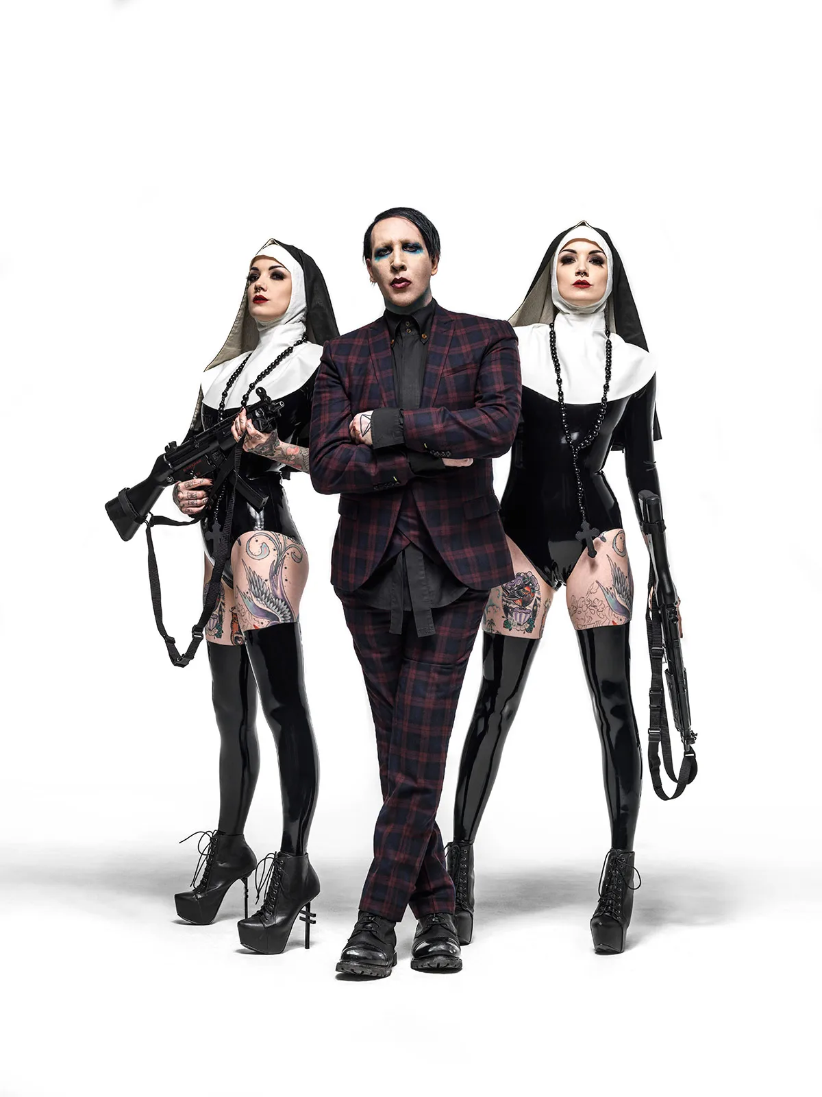 Marilyn Manson With Nuns August 19 2017