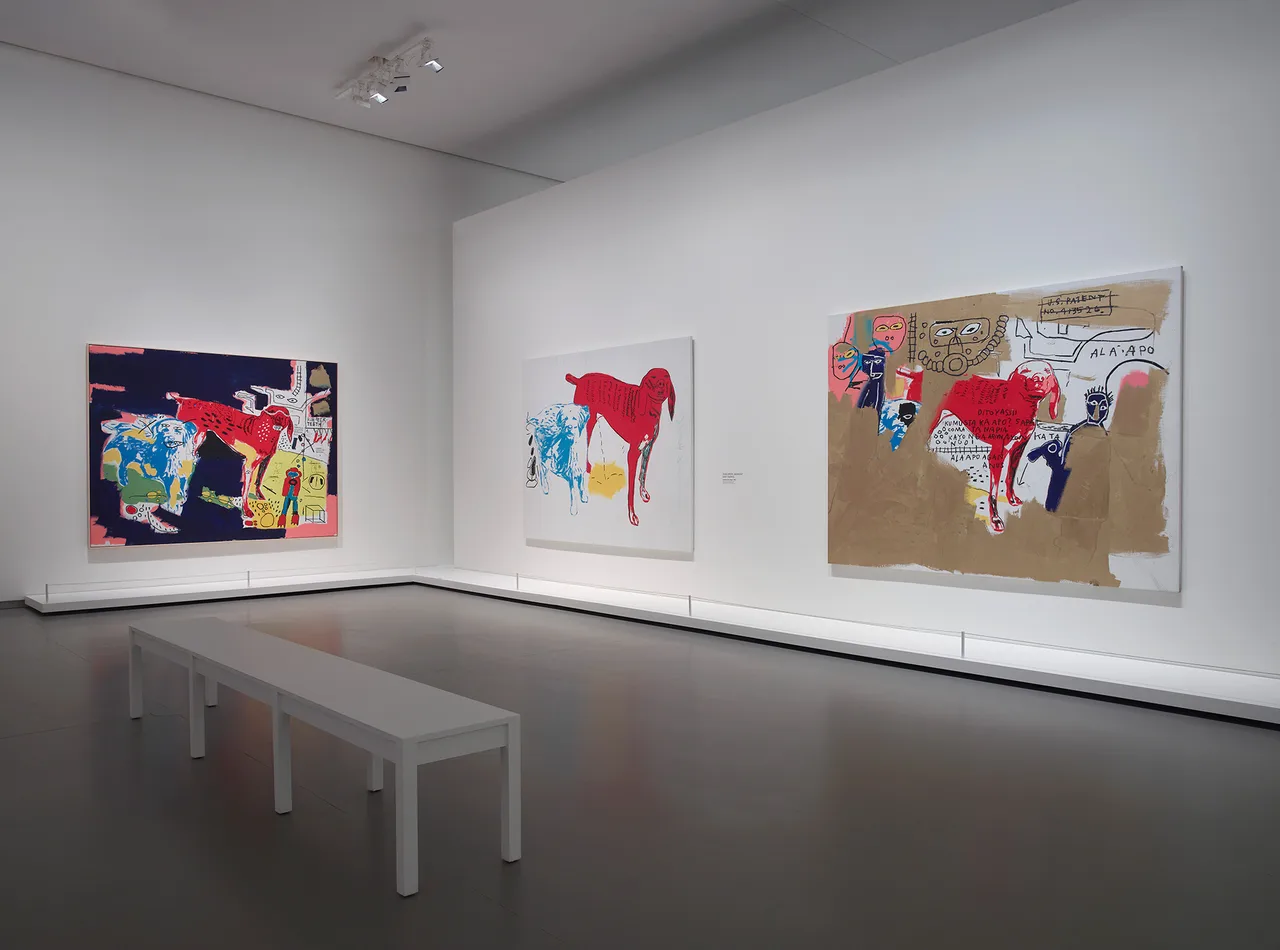 Vue Dinstallation De Lexposition Basquiat  Warhol 4