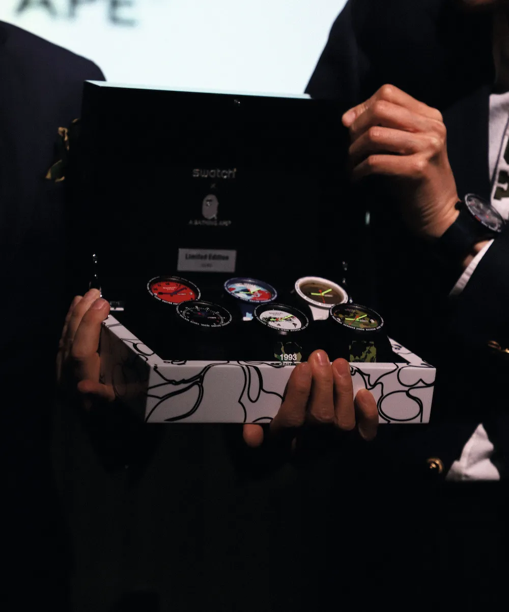 Sm01 19 Swatch X Bape Pr Event Limited Edition Set Print