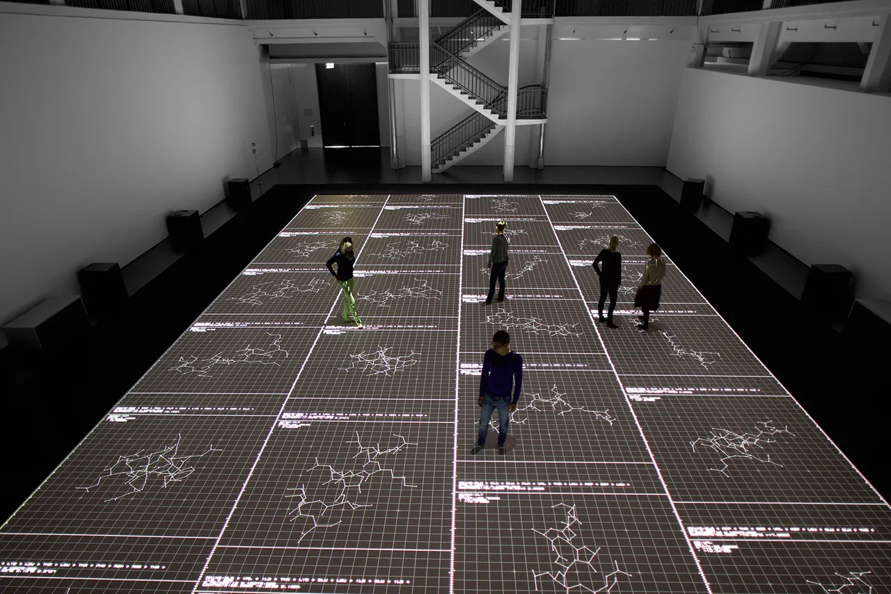 Ryoji Ikeda the Planck Universe Micro 2015 Image Martin Wagenhan Courtesy of Zkm Karlsruhe