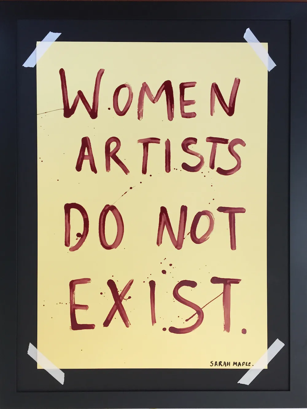 Pf Sarah Maple Women Artists Do Not Exist