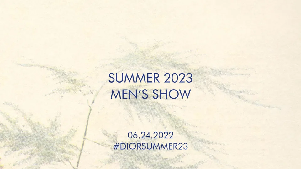 Dior Men S/S 2023