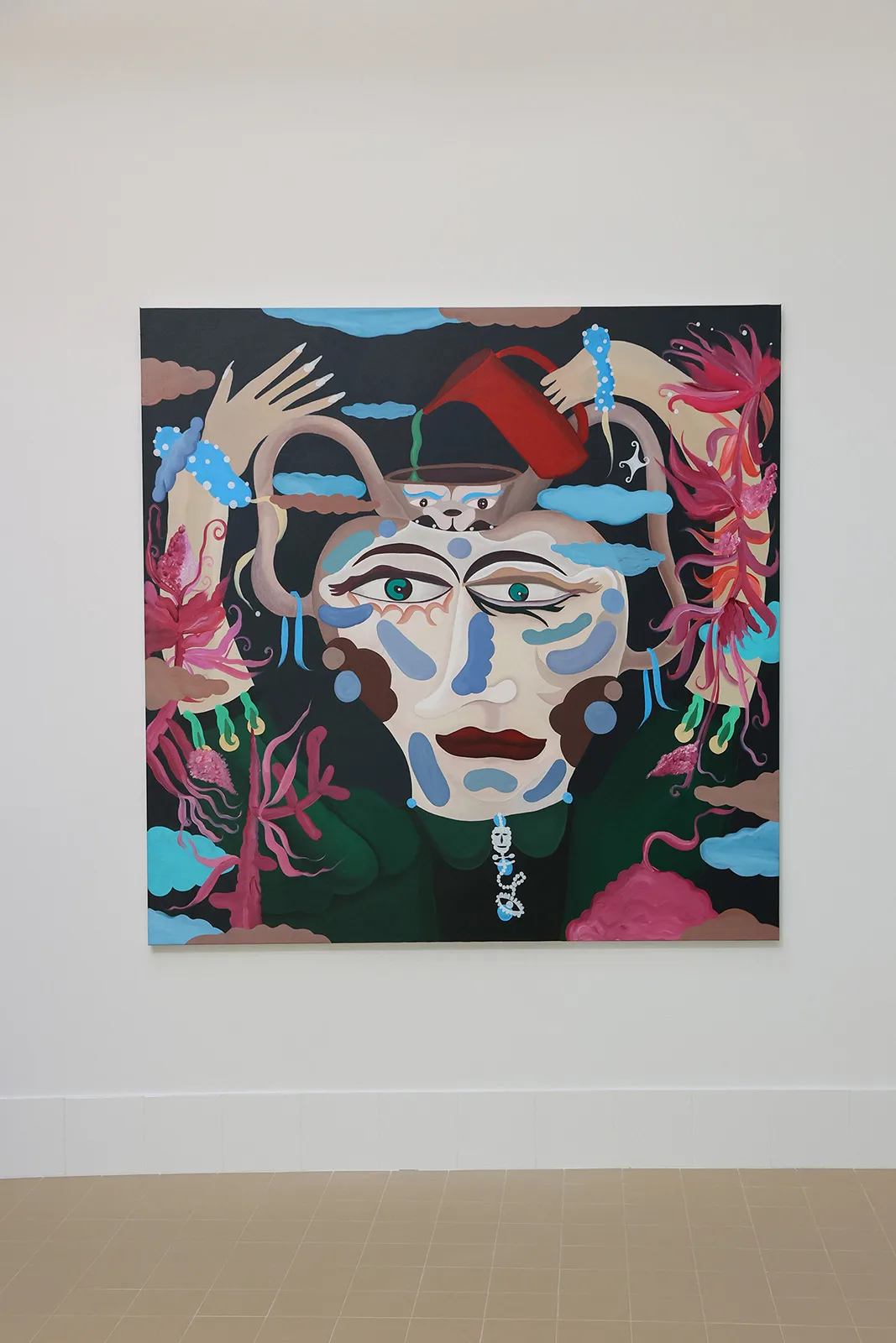L21 Barcelona Jaime Hayon Untitled 2022 Acrilico Y Oleo Sobre Lienzo 160x160