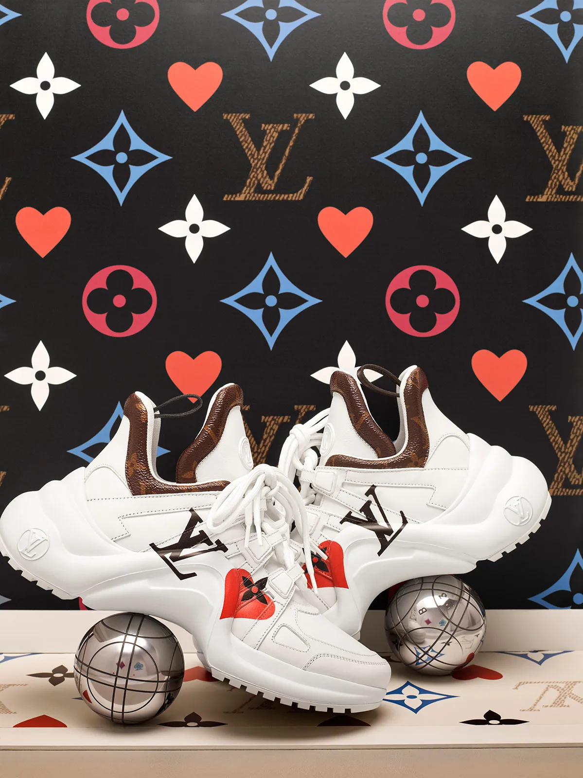 Lv Archlight Game on Sneaker in Printed Calf Leather