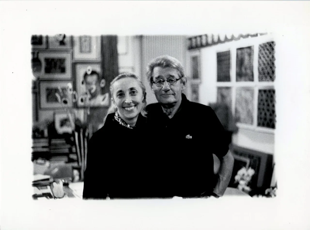 8 Carla Sozzani and Helmut Newton in Her Studio Milano 1999 Copyright Lorenzo Camocardi Courtesy Fondazione Sozzani
