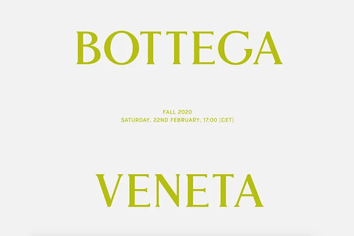 Bottega Veneta F/W 2020