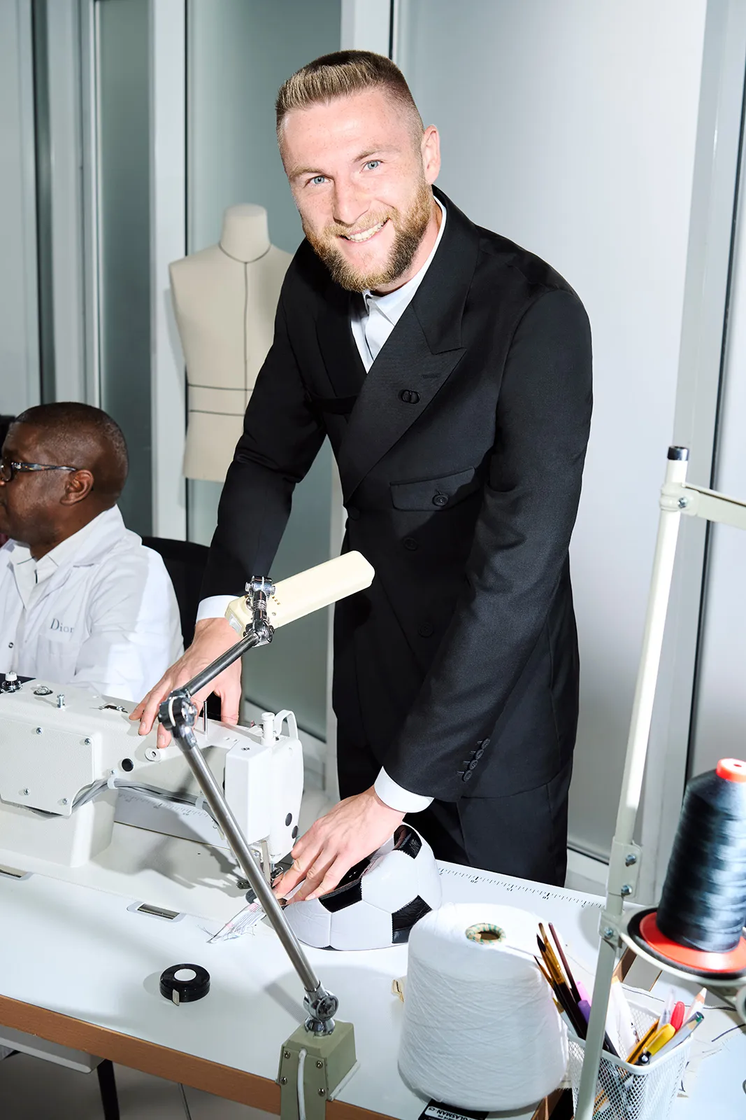 Dior Men and Paris Saint Germain by Till Janz Milan Skriniar